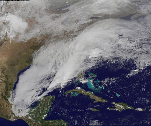 Satellite Video Shows Movement of Major U.S. Winter Storm