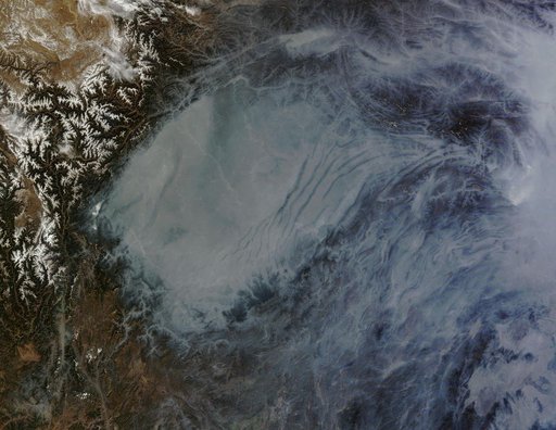 Haze in central China
