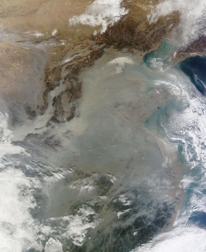 Haze over eastern China