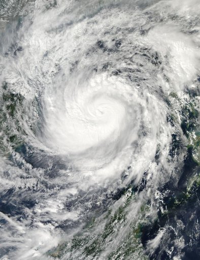 Haiyan After Moving Through the Philippines