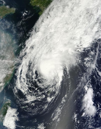 Tropical Storm Toraji Approaching Japan