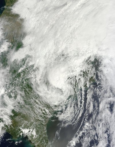 NASA's Terra satellite of Tropical Storm Andrea