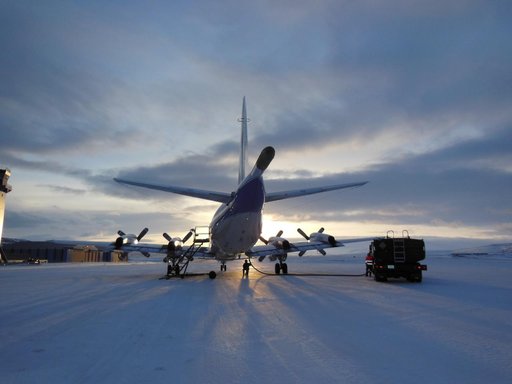 NASA's P-3 at Sunrise