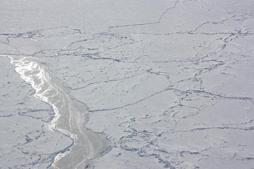 Sunlight off the ice