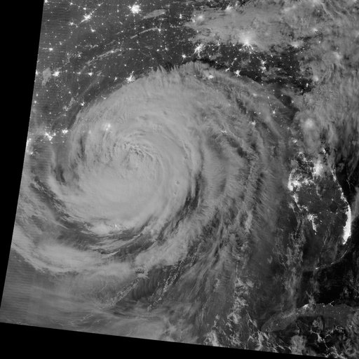Hurricane Isaac by Night