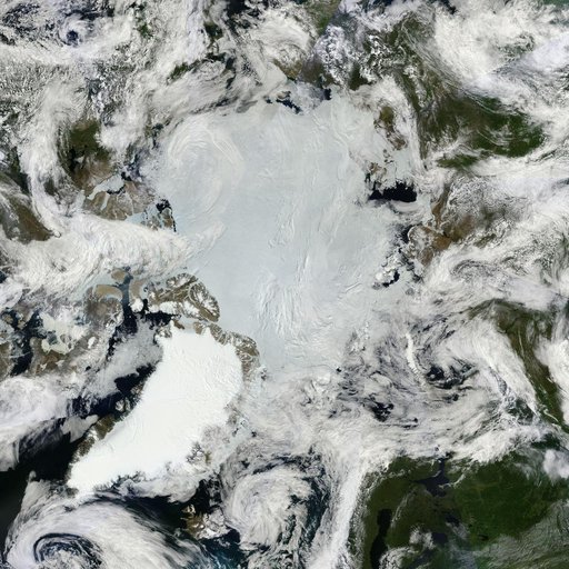NASA Satellites See Santa's North Pole