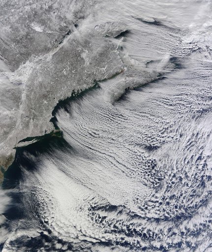 Winter Cloud Streets, North Atlantic