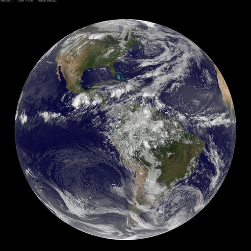 NASA GOES-13 Full Disk view of Earth May 28, 2010
