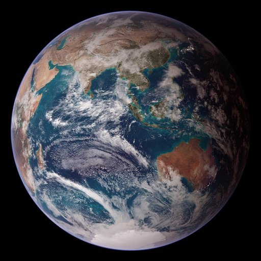 NASA Blue Marble 2007 East