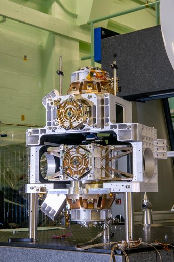 OCI Main Optics Bench with Collimator Slit Assembly Installed
