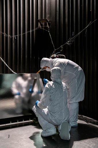 OCI Earth Shade in Thermal Vacuum Chamber