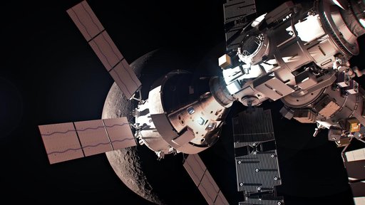 Gateway Close-up - Orion spacecraft
