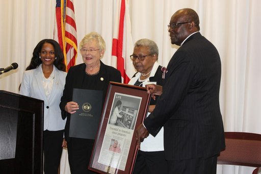 Jeanette Scissum-Mickens, was honored by Alabama Governor Kay Ivey at the Alabama Historically Black Colleges and Universities Roundtable Discussion: Minority Women in STEM