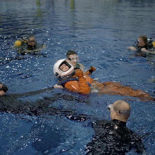 STS-104 Preflight Emergency Egress Bailout Training at the NBL