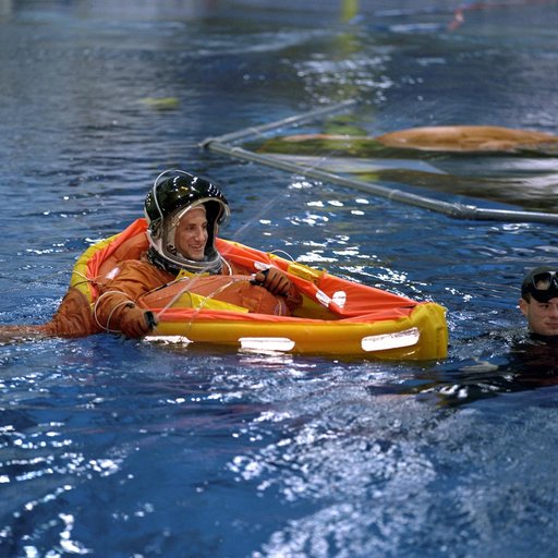 STS-104 Preflight Emergency Egress Bailout Training at the NBL