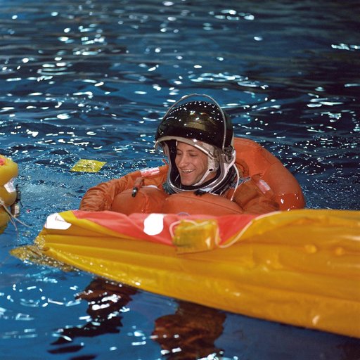 STS-104 Preflight Emergency Egress Bailout Training at the NBL