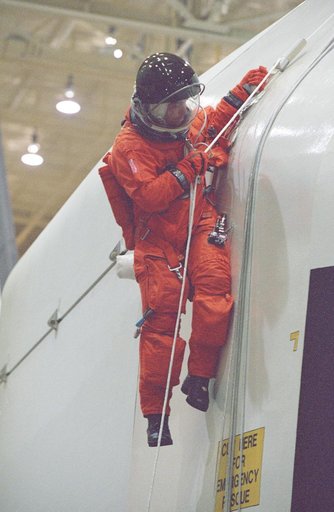 STS-109 Egress training