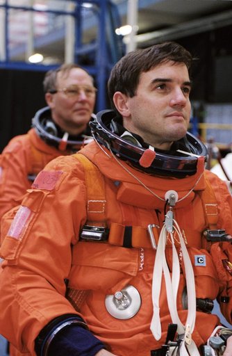 STS-110 Emergency Egress Training