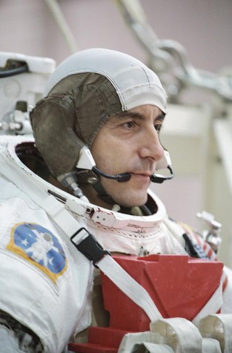 ESA Astronaut Philippe Perrin preparing for an NBL dive.