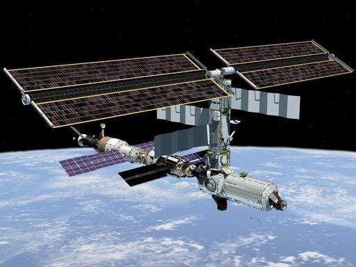 Artist's rendering of early STS-98/ISS 5A