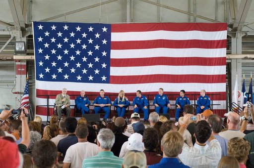 STS-124 crew return ceremony
