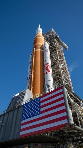 NASA's Artemis II SLS Rocket and Orion Spacecraft Rollout to Launch Pad 39B