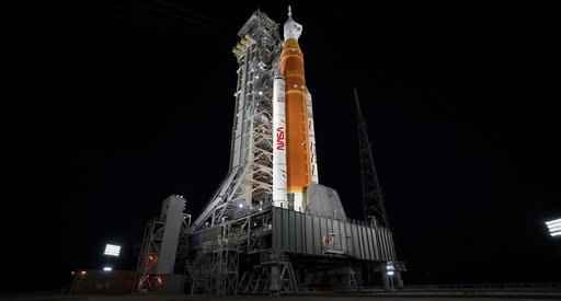 Artemis II at Launch Pad 39B