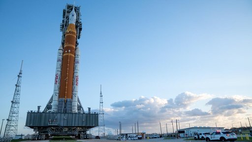 NASA's SLS Rocket and Orion Spacecraft Rollout to Launch Pad 39B
