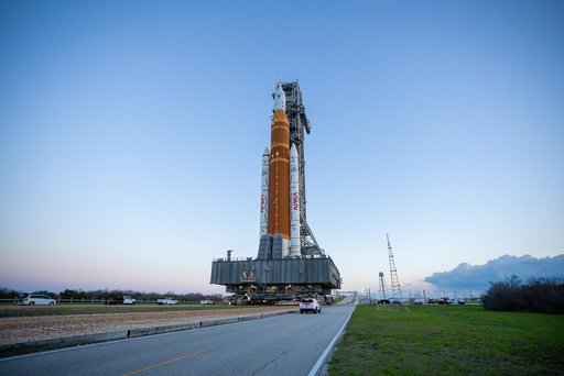 NASA's SLS Rocket and Orion Spacecraft Rollout to Launch Pad 39B