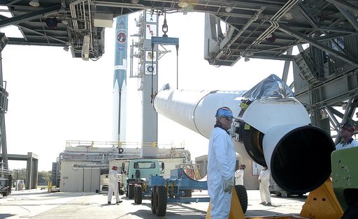 Delta II SIRTF Booster Lift & Mate