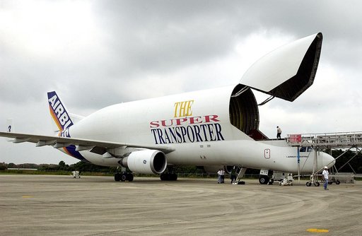 KENNEDY SPACE CENTER, FLA. - The Italian-built module, U.S. Node 2, for the International Space Station is offloaded from a Beluga at the Shuttle Landing Facility. The second of three Station connecting modules, Node 2 attaches to the end of the U.S. Lab and provides attach locations for the Japanes