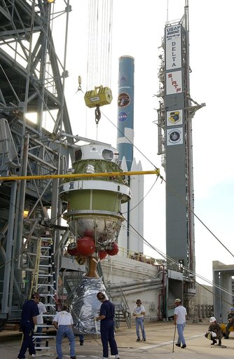 Delta II - SIRTF Lift and Mate