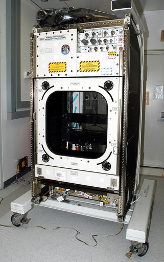 KENNEDY SPACE CENTER, FLA. -  The Window Observational Research Facility (WORF), seen in the Space Station Processing Facility, was designed and built by the Boeing Co. at NASA’s Marshall Space Flight Center in Huntsville, Ala.   WORF will be delivered to the International Space Station and placed i