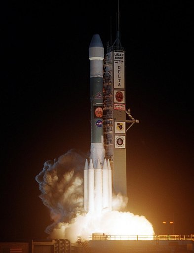 KENNEDY SPACE CENTER, FLA. - NASA launches its second Mars Exploration Rover, Opportunity, aboard a Delta II launch vehicle.  The bright glare briefly illuminated Florida Space Coast beaches.  Opportunity’s dash to Mars began with liftoff at 11:18:15 p.m. Eastern Daylight Time from Cape Canaveral Ai