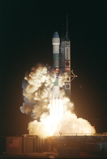 KENNEDY SPACE CENTER, FLA. - NASA launches its second Mars Exploration Rover, Opportunity, aboard a Delta II launch vehicle.  The bright glare briefly illuminated Florida Space Coast beaches.  Opportunity’s dash to Mars began with liftoff at 11:18:15 p.m. Eastern Daylight Time from Cape Canaveral Ai