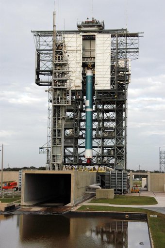 Delta II First stage lift for THEMIS payload at complex 17B