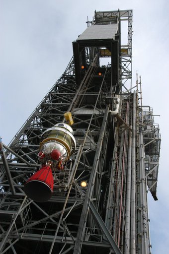 Delta II Second stage lift and mate
