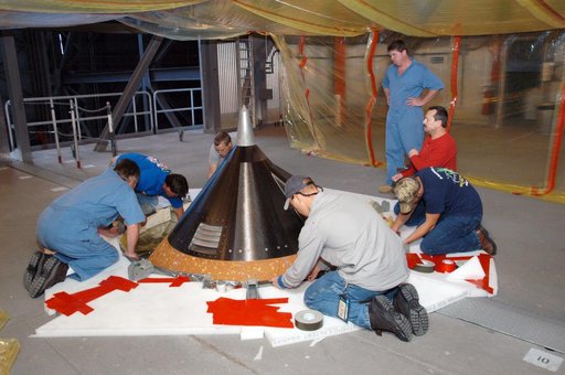 Repairing the damage to Atlantis' External Tank