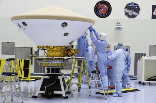 Phoenix Mars Lander Spacecraft Heat Shield Installation