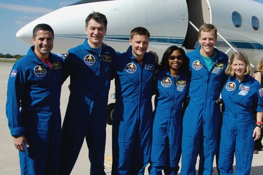 The STS-120 crew members are ready for their return flight to Ho