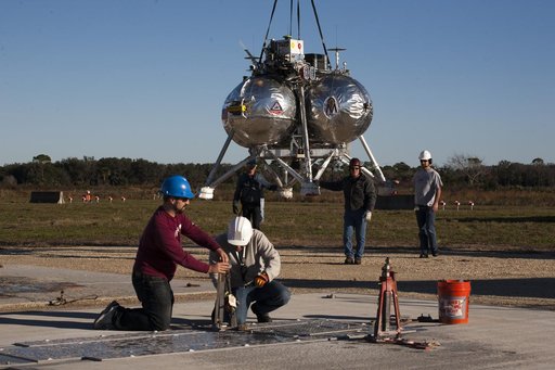 Morpheus Campaign 1A Set-up and Liftoff