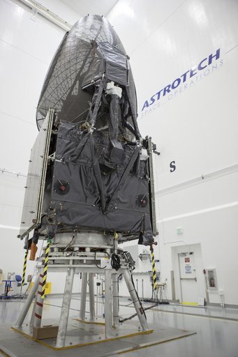 Shots of TDRS-L Spacecraft Prior to Media Day