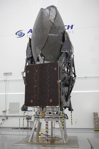 Shots of TDRS-L Spacecraft Prior to Media Day