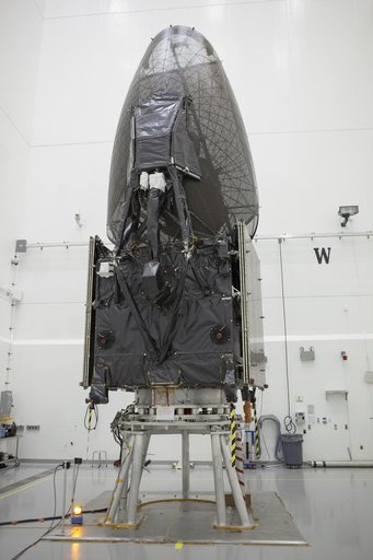 Shots of TDRS-L Spacecraft Prior to Media Day