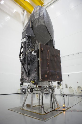 Shots of TDRS-L Spacecraft Prior to Media Day