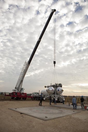 Morpheus Trailered to the SLF