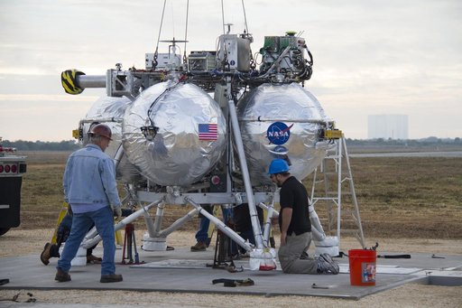 Morpheus Trailered to the SLF