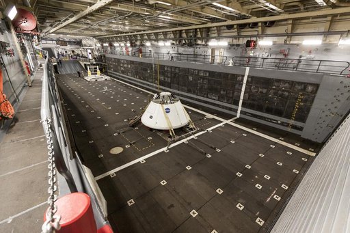 Orion Underway Recovery Test for EFT-1