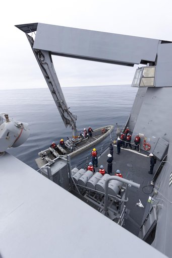 Orion Underway Recovery Test for EFT-1