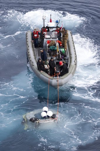 Orion Underway Recovery Test for EFT-1